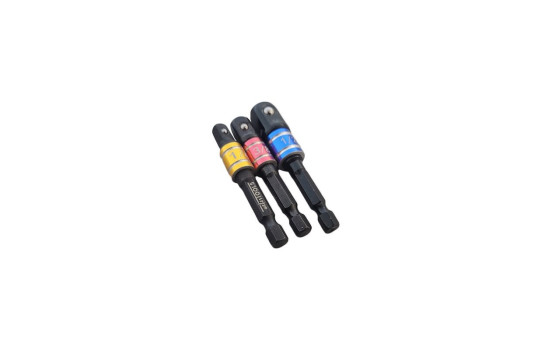 3PC Impact Driver Color Coded Socket Adapters, Image 4