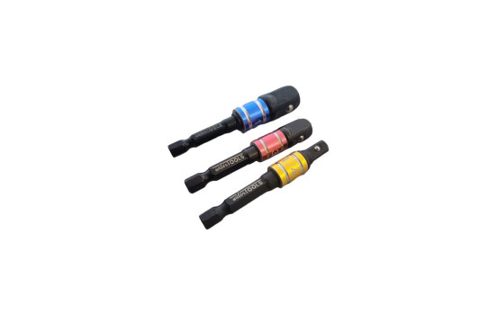 3PC Impact Driver Color Coded Socket Adapters, Image 5