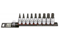 Bitdopset 1/2 ", multi-tooth 9-pcs on rail