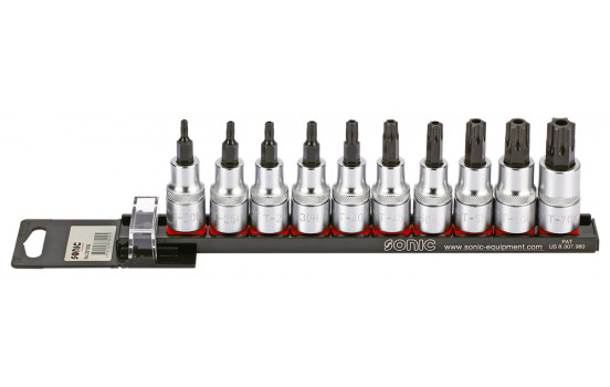 Bitdopset 1/2 ", TX-H 10-piece on rail