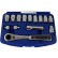 Rooks Socket set with ratchet 14-piece, Thumbnail 2