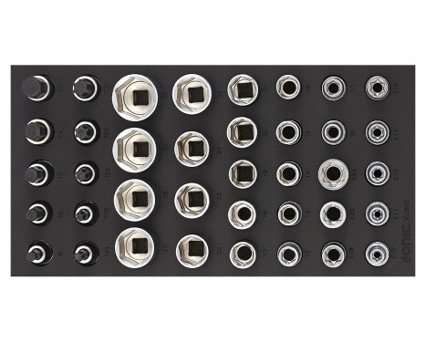 Sonic Bit socket set 1/2", SFS 1/3 38-piece