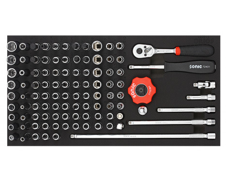 Sonic Bit socket set 1/4", SFS 1/3 102-piece