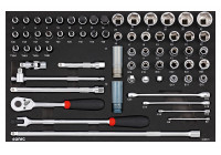 Sonic Socket set 1/2", 66-piece