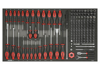 Sonic Sockets & Screwdriver Set 1/4", SFS Jumbo 146-piece