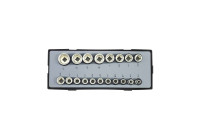 1/2" Socket Set Hexagon SAE 19-piece