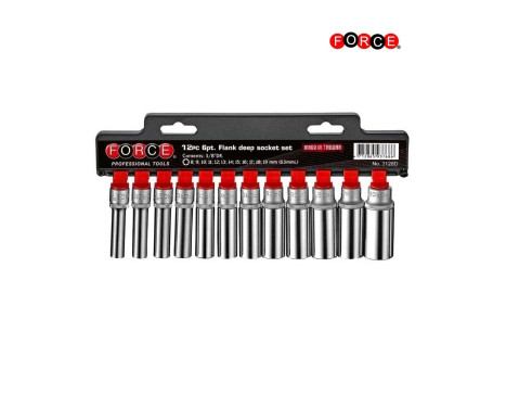 12pc 3/8" DR. 12pt. Flank deep socket set