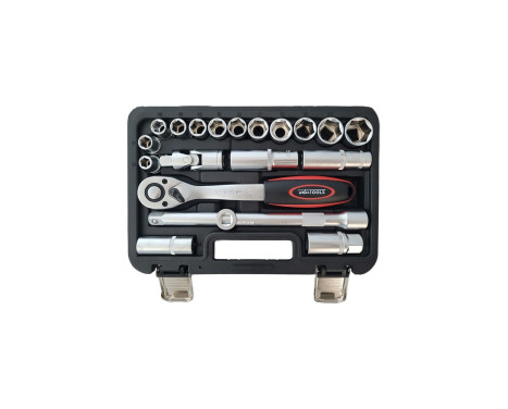 20 Piece 1/2" Socket Wrench Set with Ratchet (Metric) 10/24mm, Image 3