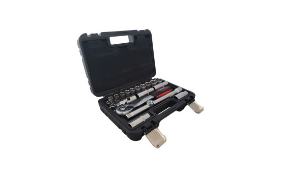 20 Piece 1/2" Socket Wrench Set with Ratchet (Metric) 10/24mm, Image 6