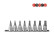 8pc 3/8" DR. Star tamperproof socket bit set, Thumbnail 2