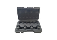 9 Piece Stubby Impact Torx Bit Socket Set T10 to T50 Low Profile