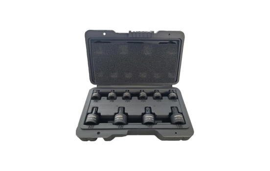 9 Piece Stubby Impact Torx Bit Socket Set T10 to T50 Low Profile