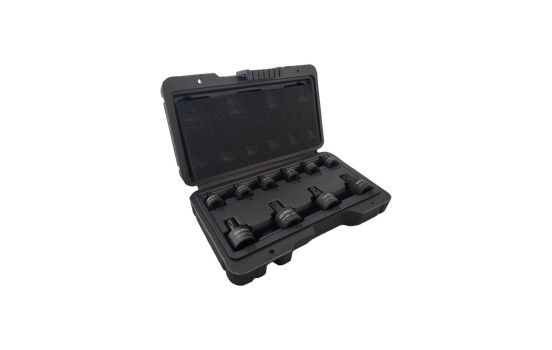 9 Piece Stubby Impact Torx Bit Socket Set T10 to T50 Low Profile, Image 2