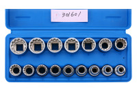 All-drive socket sets 1/2 ", 16 pcs.