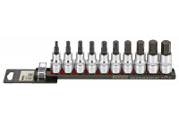 Bitdopset 1/2 ", Inbus (SAE) 10-pieces on rail