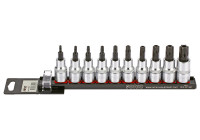 Bitdopset 1/2 ", TX-H 10-piece on rail