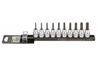 Bitdopset 3/8 ", TX-H 10-piece on rail