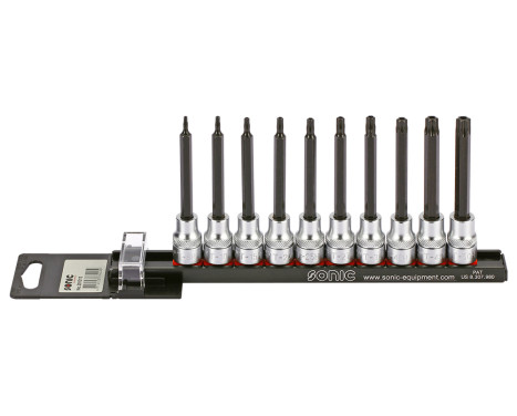 Bitdopset 3/8 ", TX-H long 10-pieces on rail