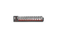 Force 1/2" 12-point Flank socket set 12-piece