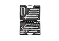 Force 1/2" 6-point socket and wrench set, 31 pieces