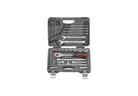 Force 1/2" 6-point socket combination and open-end wrench set 32 pieces