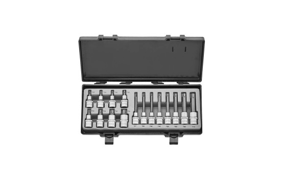 Force 1/2" Bit socket set Torx 16 pieces