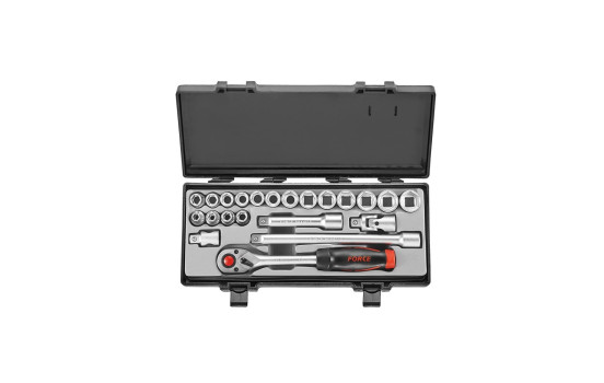 Force 1/2" Socket set spline 22 pieces