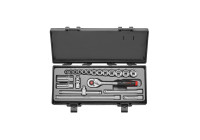 Force 3212 3/8 Socket Set 6-sided SAE 21 pieces