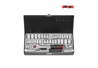 Force 3391 3/8 Socket Set 12-point SAE 39 pieces