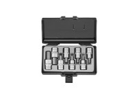 FORCE 4091S 1/2″ Bit Socket Set Hexagon SAE 8-piece