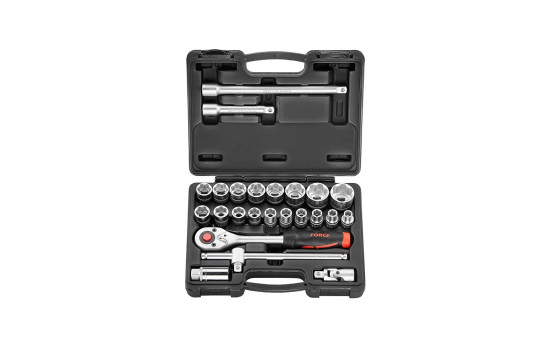 Force Socket Set 1/2" 12-sided 24 pieces