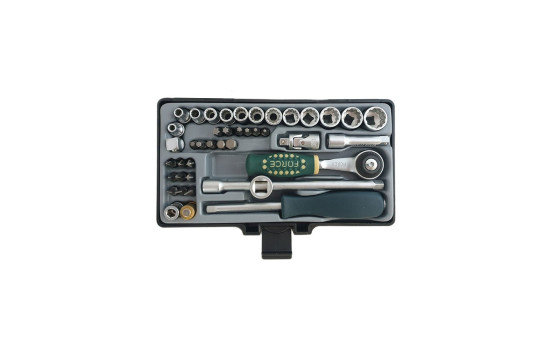 Force Socket Set 1/4" 12-point SAE 42-piece