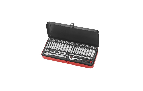 Force Socket Set 1/4" 6-sided 48-piece