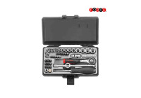 Force Socket Set 1/4" 6-sided SAE 42 pieces