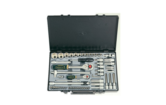 Force Socket Set 1/4" & 1/2" 12-point 61-piece, Image 2