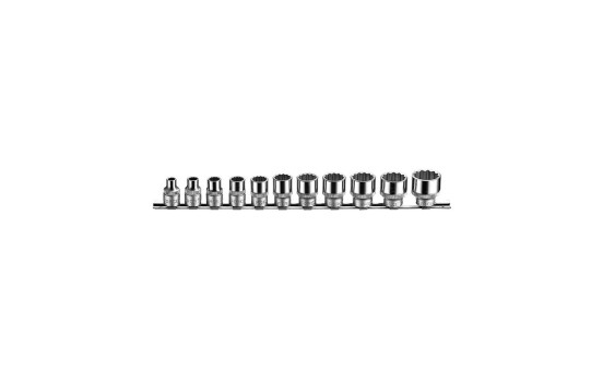 Force Socket Set 3/8" 12-point SAE 11 pieces, Image 2