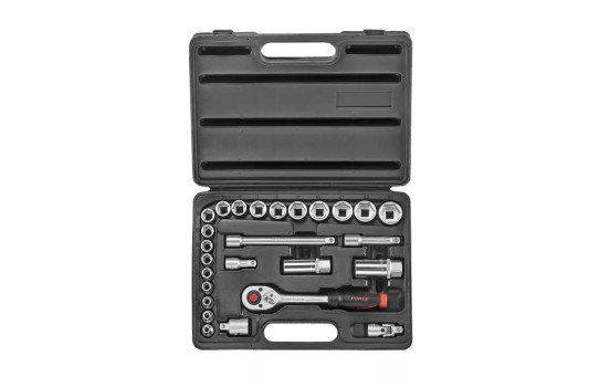 Force Socket Set 3/8" 6-sided 26 pieces