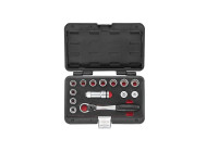 Force Socket set 3/8" Multi-pronged 14-piece