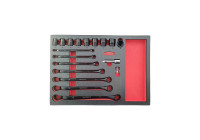 Magic socket wrench set