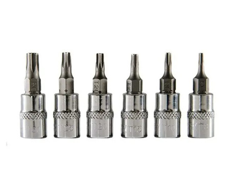 Rooks Bit socket set 1/4" torx T8-T30 6-piece
