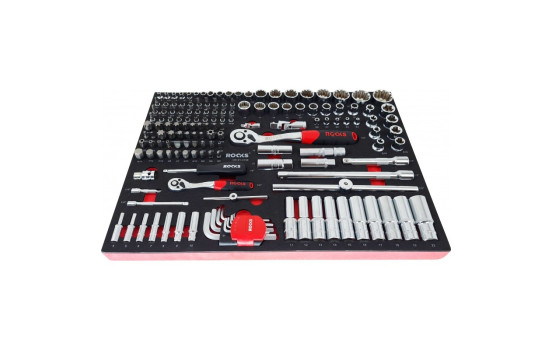 Rooks Ratchet and socket set 1/2" and 1/4" 155-piece