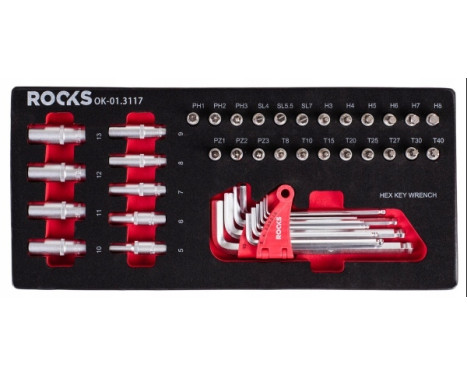 Rooks Socket set Torx & Hex, 42-piece
