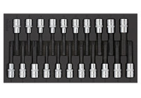 Sonic Bit socket set 1/2", SFS 1/3 21-piece