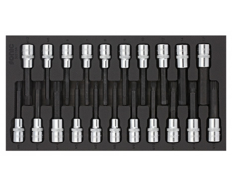 Sonic Bit socket set 1/2", SFS 1/3 21-piece