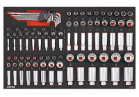 Sonic Socket set 1/4", 3/8" & 1/2", 12-point 100 pcs