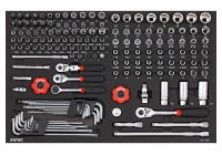 Sonic Socket Set 1/4" & 3/8", 157 pcs