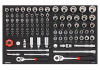 Sonic Socket Set 3/8" & 1/2", 101 Piece