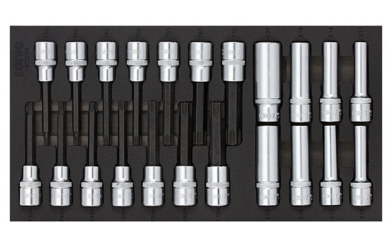 Sonic Sockets & Bit socket set 1/2", SFS 1/3 22-piece