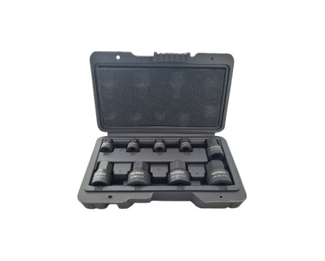 WT-8744 Stubby impact socket set | Allen | 9-piece
