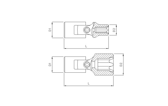 Cardan cap 1/4", E5, Image 2